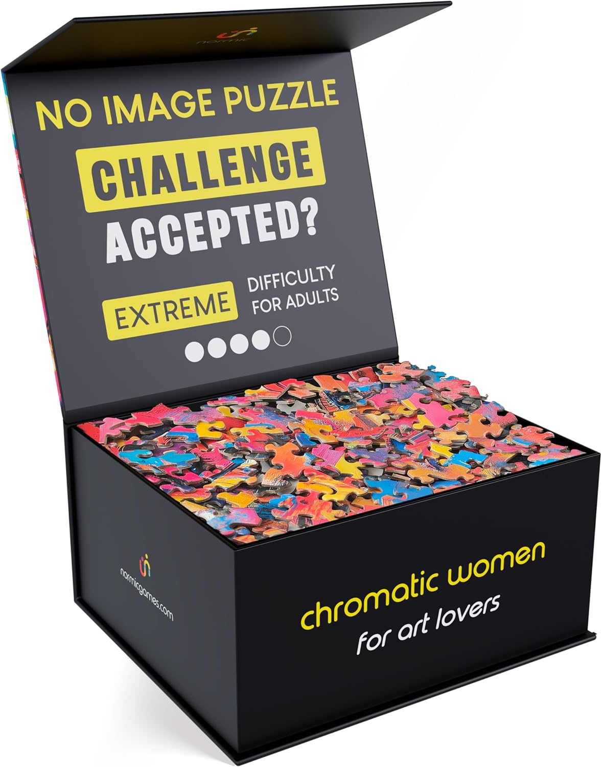 No Image Puzzle 1000 Irregular Pieces for Extreme Challenge