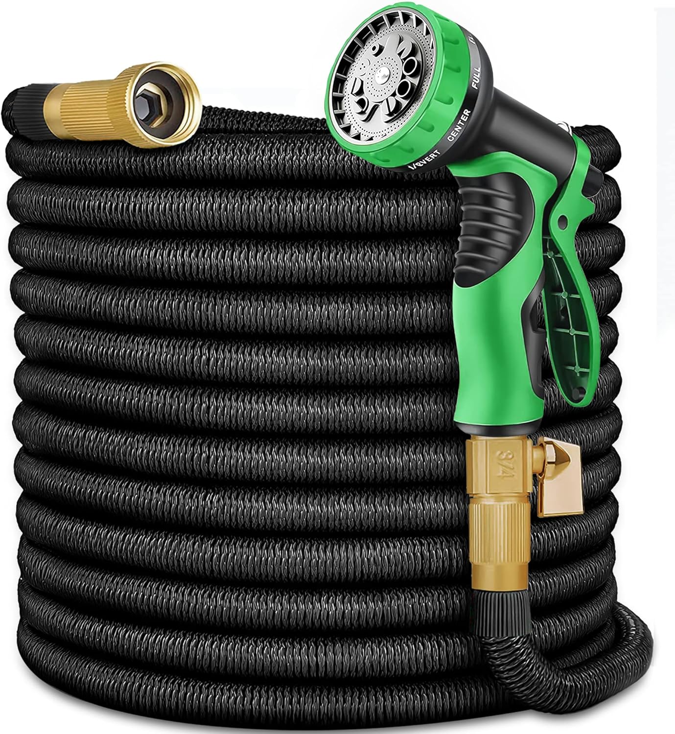 100 ft Expandable Garden Hose with 10 Function Nozzle Sprayer