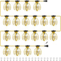 LEDIARY 200FT Construction String Lights, 20 Bulbs - Bright Temporary