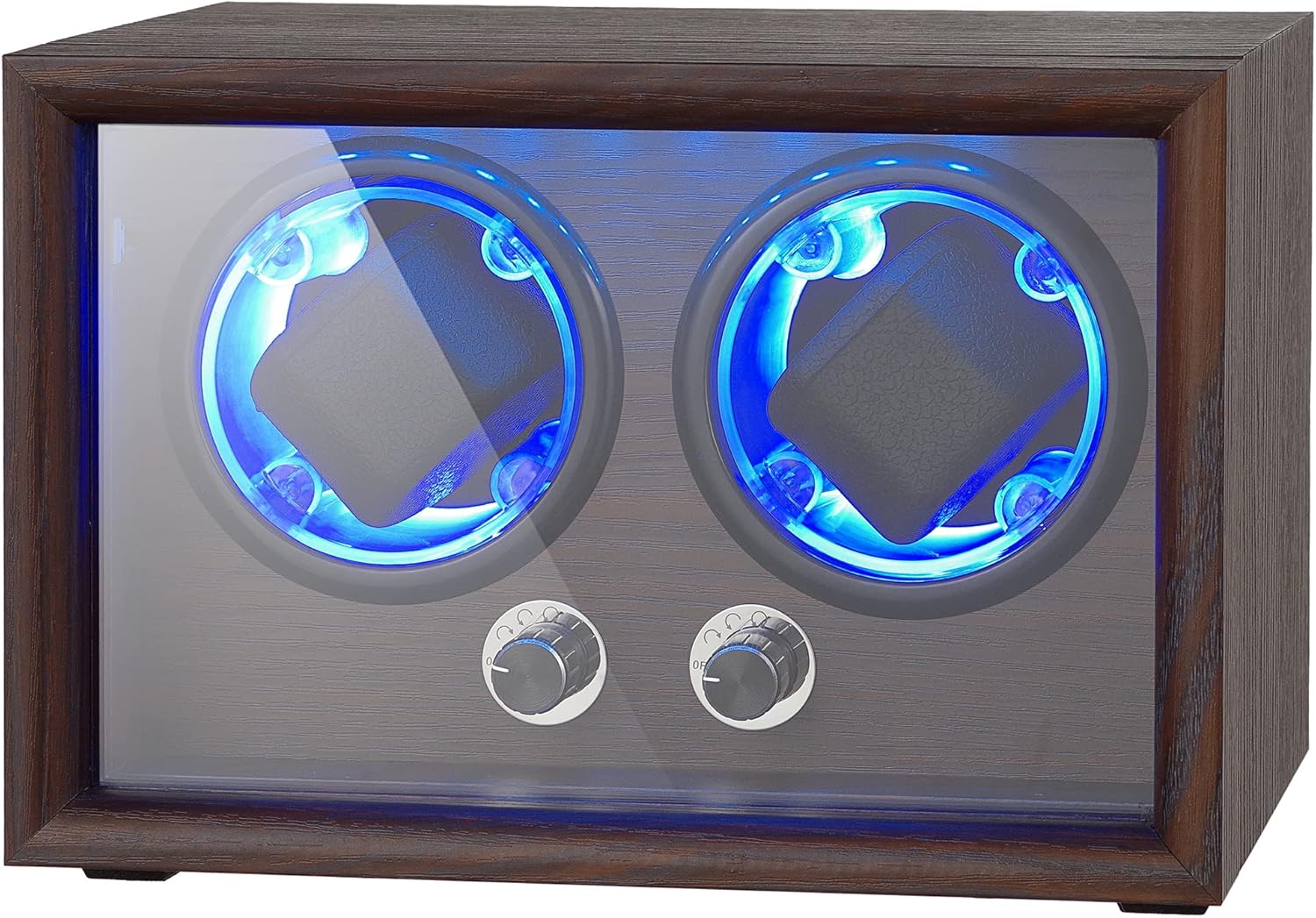 Quiet Motor Watch Winder Rotates 2 Watches