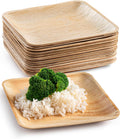 Palm Leaf Plates 100 Ct 8 in - Compostable Heavy Duty Party Plates