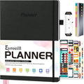 Undated Daily Planner 2024-2025 A4 Leather Weekly & Monthly - Large