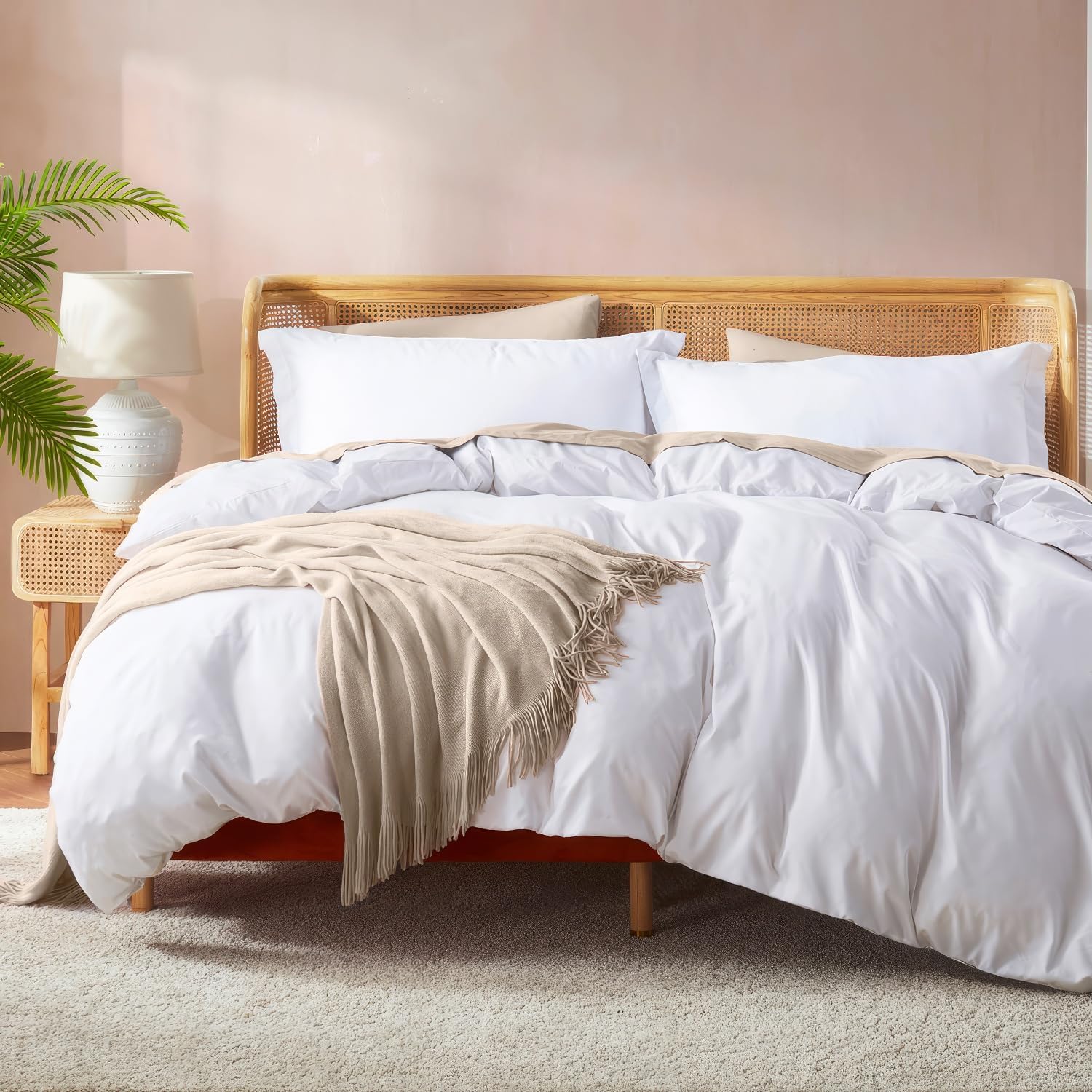 Nestl Full Duvet Cover Set with Comforter Insert - Ultra Soft