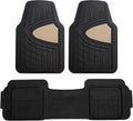 FH Group Car Floor Mats Universal Heavy-Duty Rubber Set - Climaproof