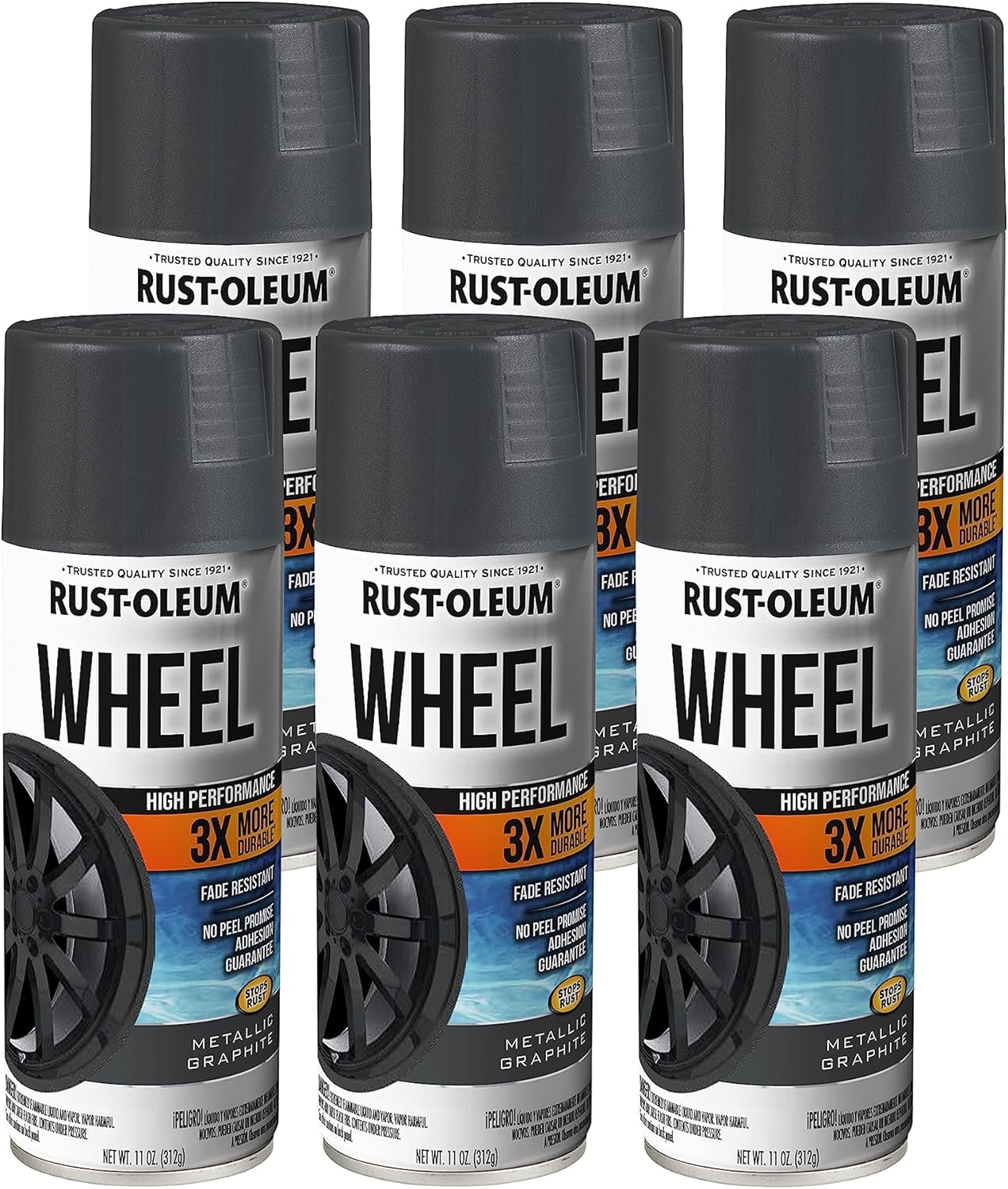 Rust-Oleum High Performance Wheel Spray Paint for Durable Finish