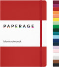Blank Journal Notebook (Red) 5.6 in x 8 in - Durable Hardcover