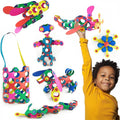 Clixo Rainbow 42 Piece Pack - Flexible Magnetic Building Toy