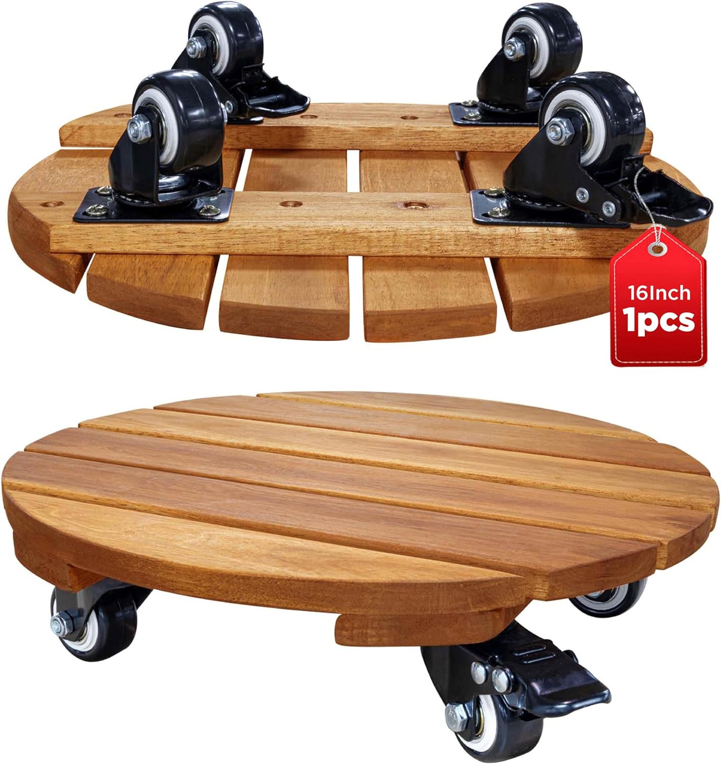 Idzo 16in Plant Caddy with Wheels for Heavy Duty Use