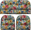 3-Piece Wicker Tufted Cushion Set 41x19 & 19x19 - Water Resistant