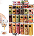 Airtight Food Storage Containers 64 PCS Set - Pantry Organization Kit