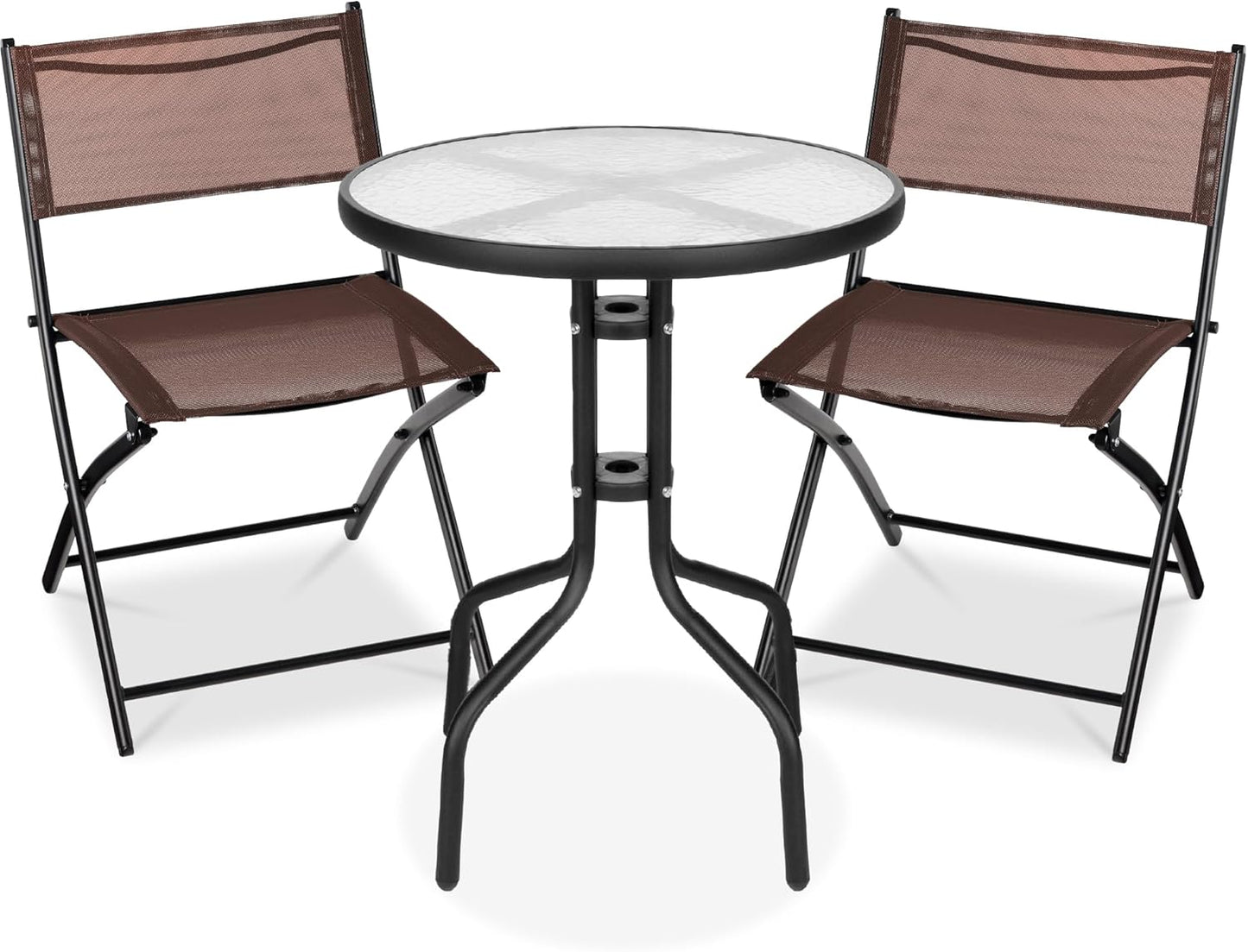 Best Choice Products 3-Piece Patio Bistro Dining Set for Small Spaces