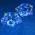 Christmas Solar Star Lights Outdoor - 14in Floating Pool Stars