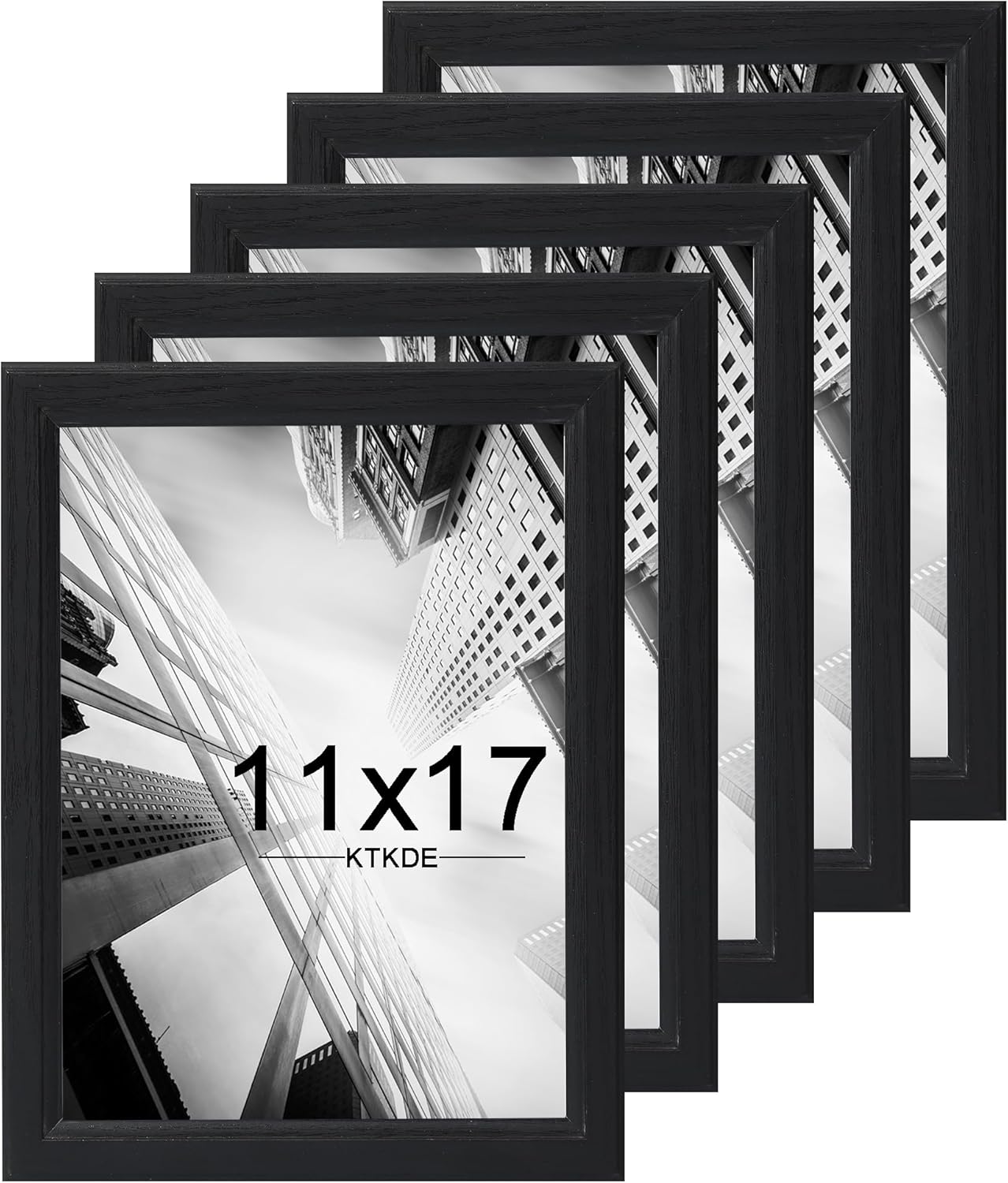 KTKDE 11x17 Picture Frame Set of 5 for Stylish Wall Display