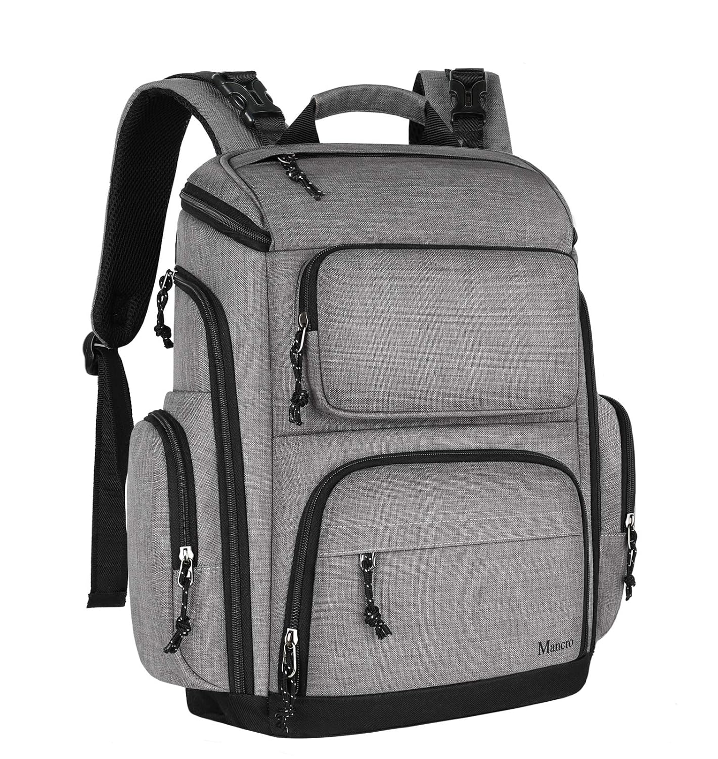 Mancro Diaper Bag Backpack: Large Capacity & Insulated Pockets