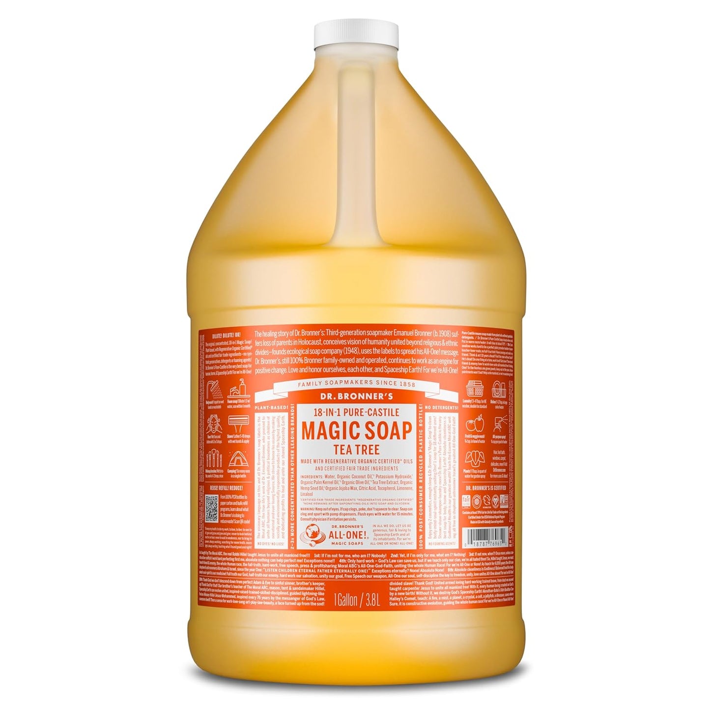 Dr. Bronner's Pure-Castile Magic Soap Liquid for All Your Needs
