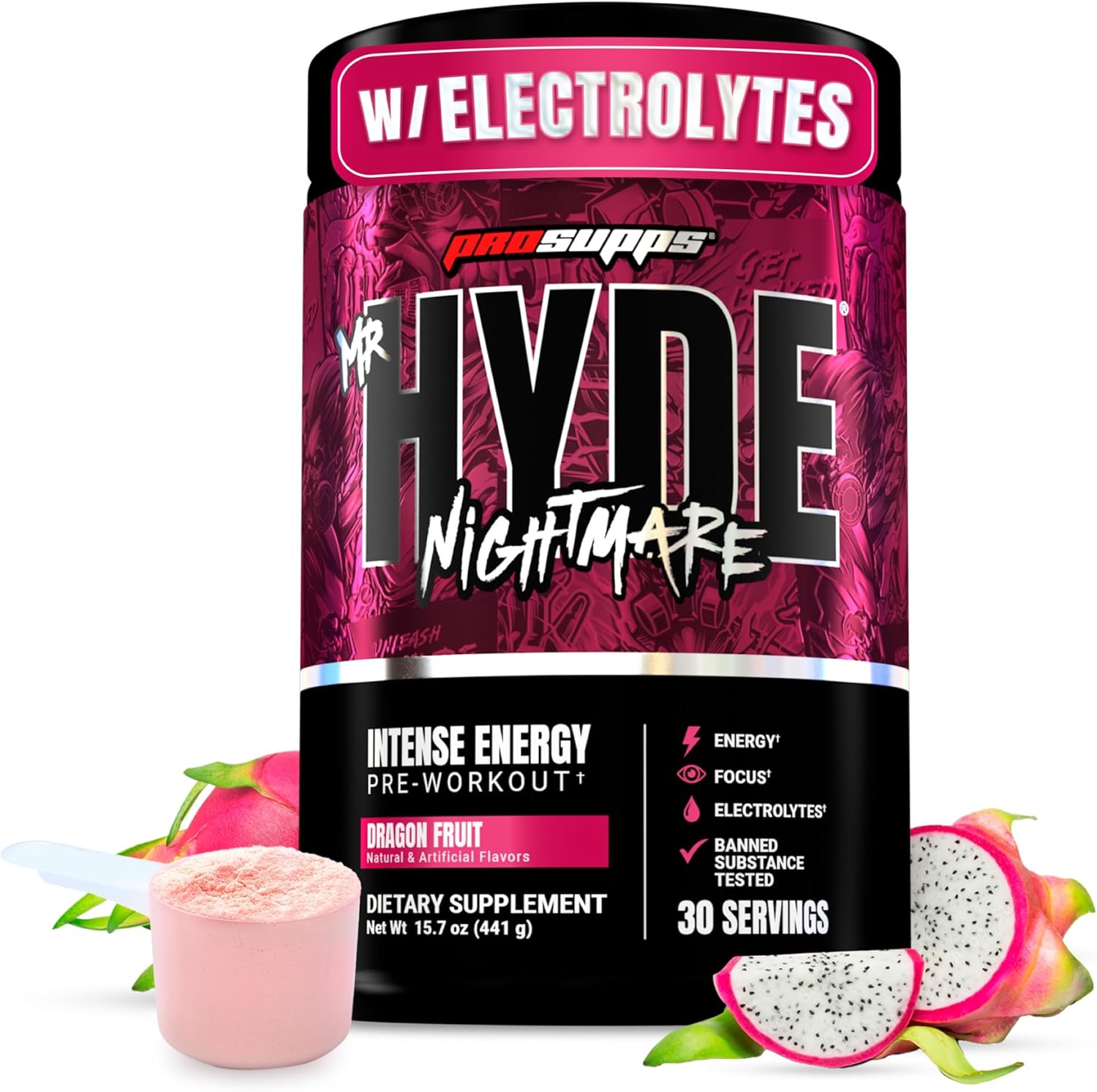 PROSUPPS Mr. Hyde Nightmare Pre Workout for Intense Energy