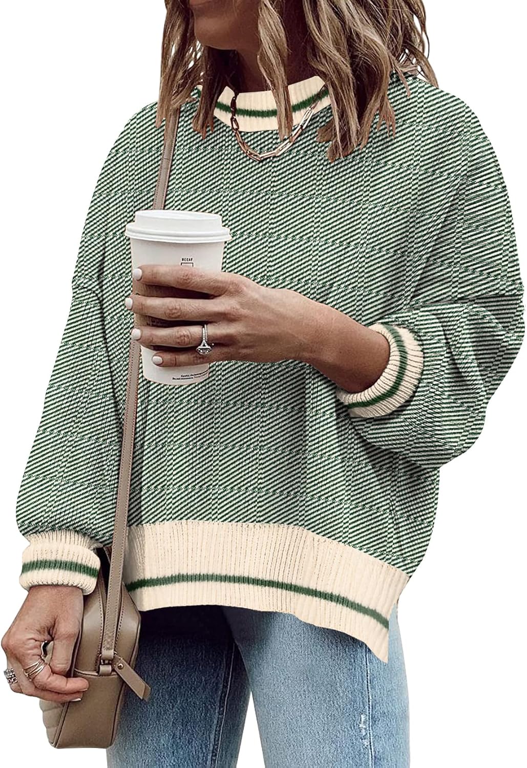 Women's Oversized Crewneck Sweaters for Cozy Fall Fashion