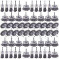 60 Pack Rocaris Carbon Steel Wire Wheel Brush Set - Rust Removal Kit