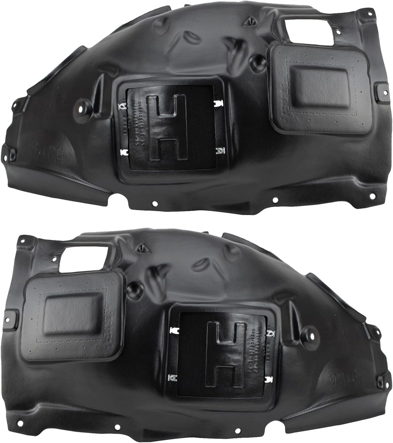 TRQ Front Inner Fender Liner Set for BMW 320i 328i Models