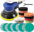 5 in Air Random Orbital Sander for Auto Body Work - SemiIndustrial Kit