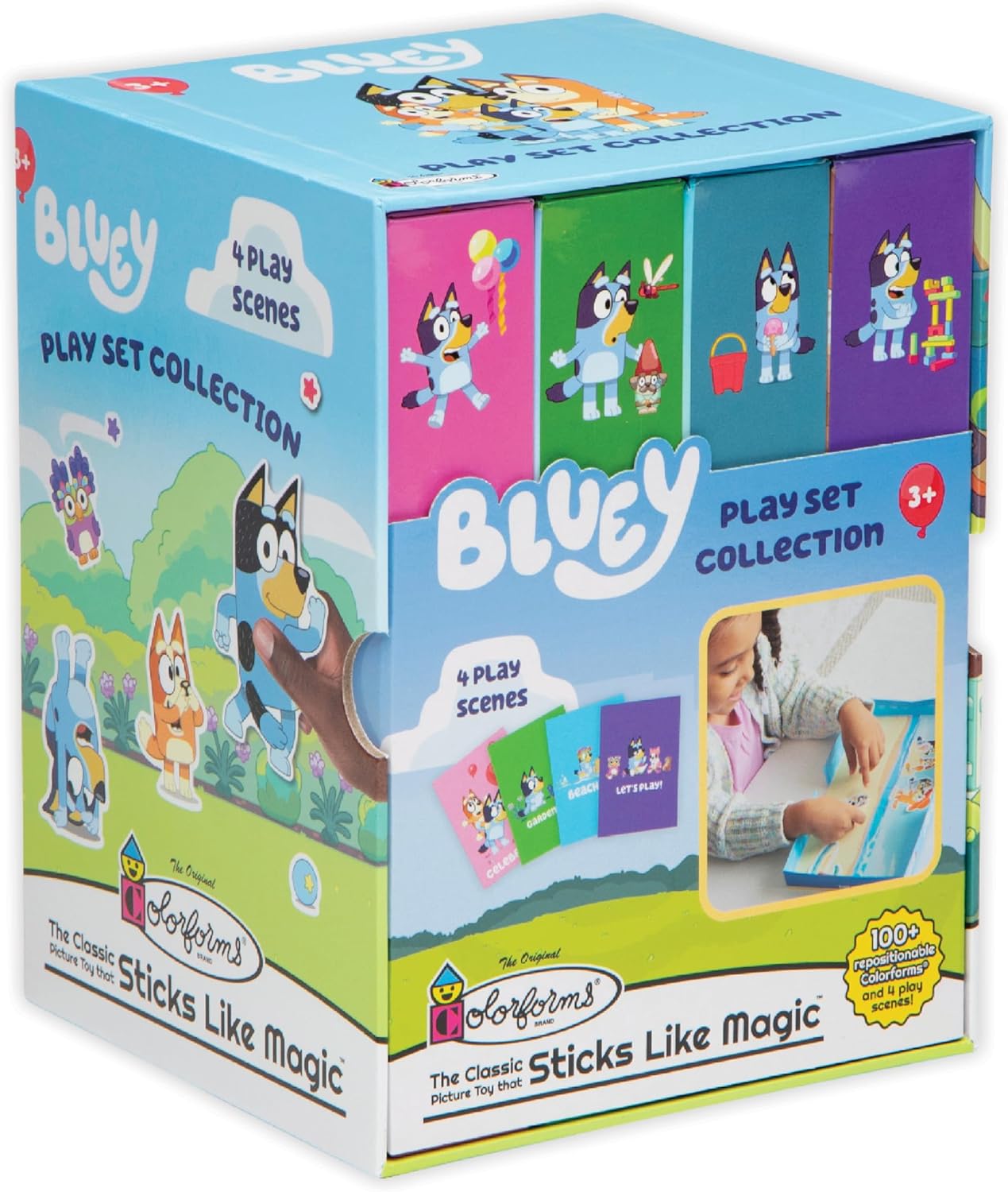 Bluey Sticker Play Set: 4 Scenes, Repositionable Fun!