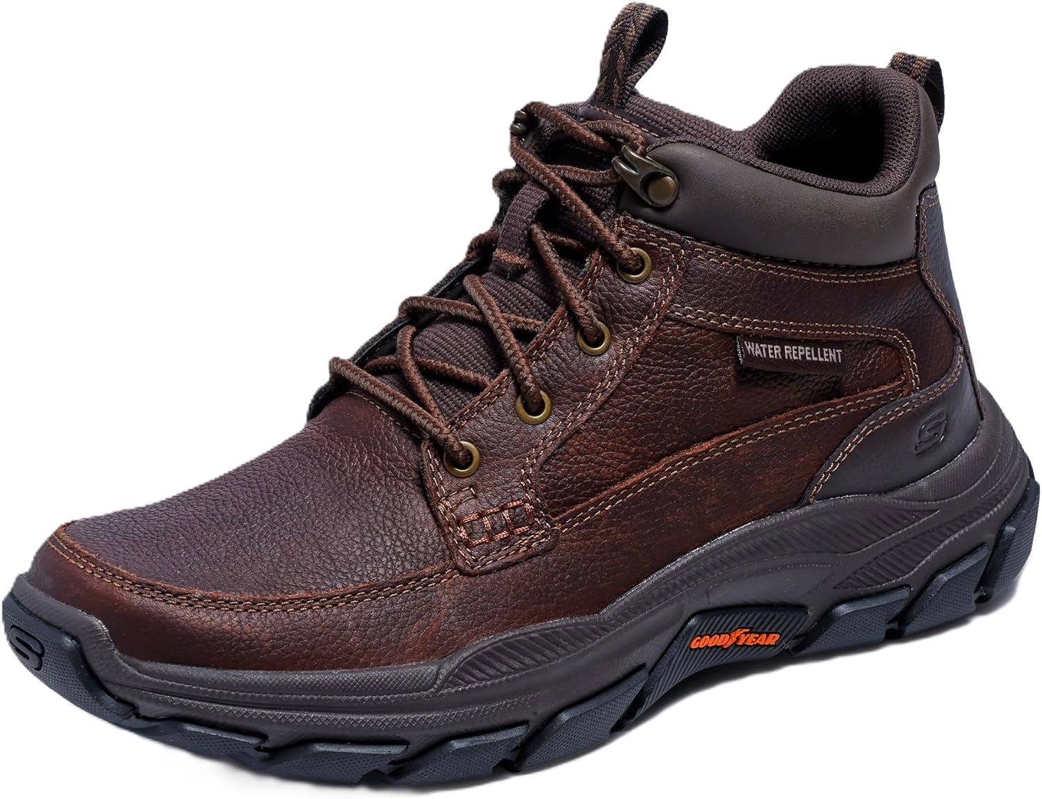 Skechers USA Men's Respected-Boswell Mid Top Leather Shoes