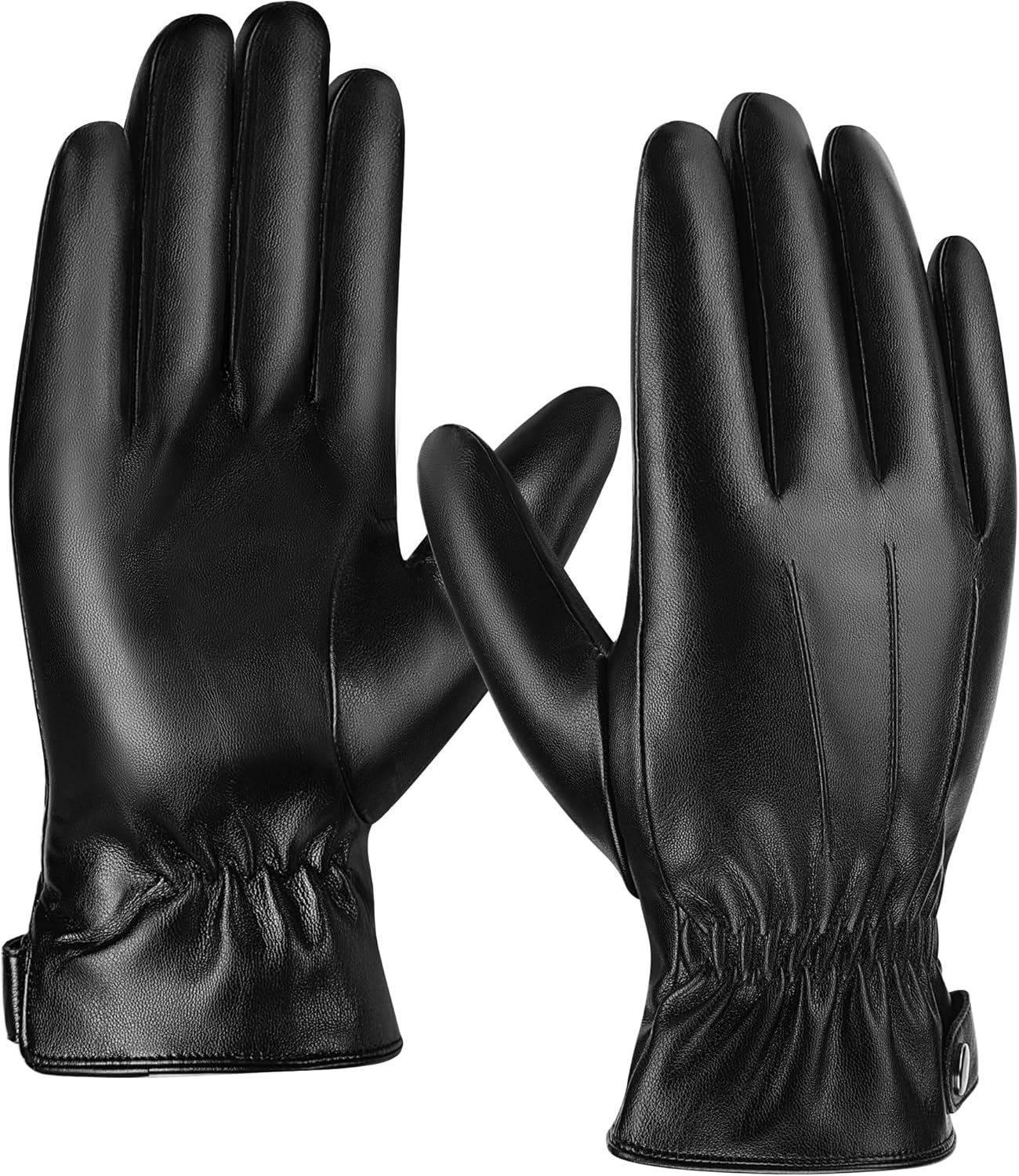 Aegend Men's Leather Touchscreen Gloves - Warm & Stylish!