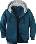ZITY Men's Sherpa Lined Zip Up Hoodie - Heavyweight Warmth