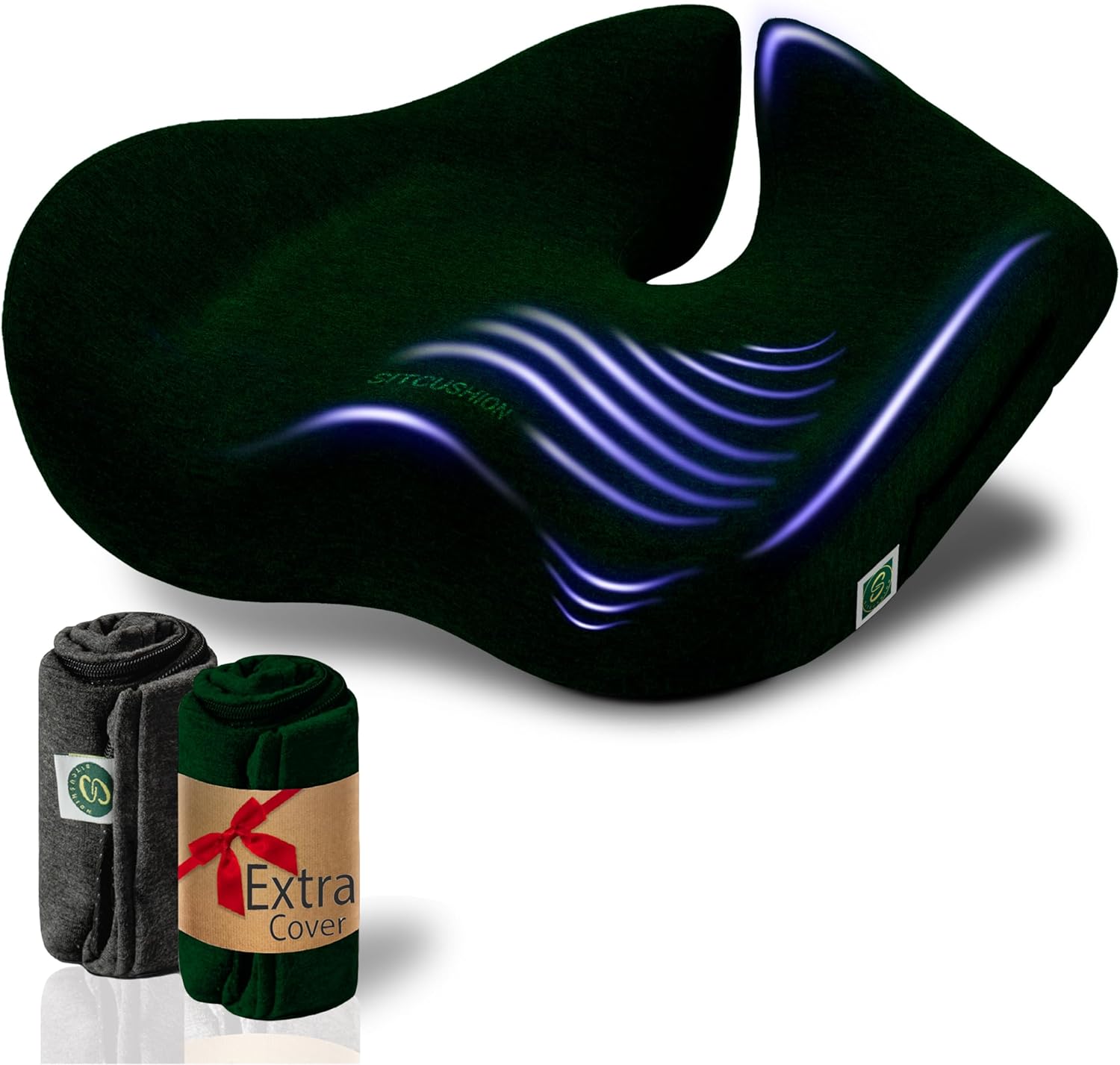 SitCushion: X-Large Memory Foam Seat Cushion for Ultimate Relief