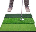 Tri-Turf XL Golf Practice Hitting Mat - Huge 24 in x 24 in Training