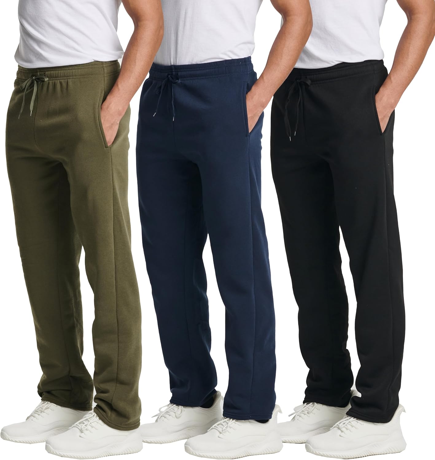 Men's Tech Fleece Athletic Casual Open Bottom Sweatpants