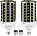 250W LED Corn Light Bulb 2 Pack - Bright 36500LM Daylight 5000K