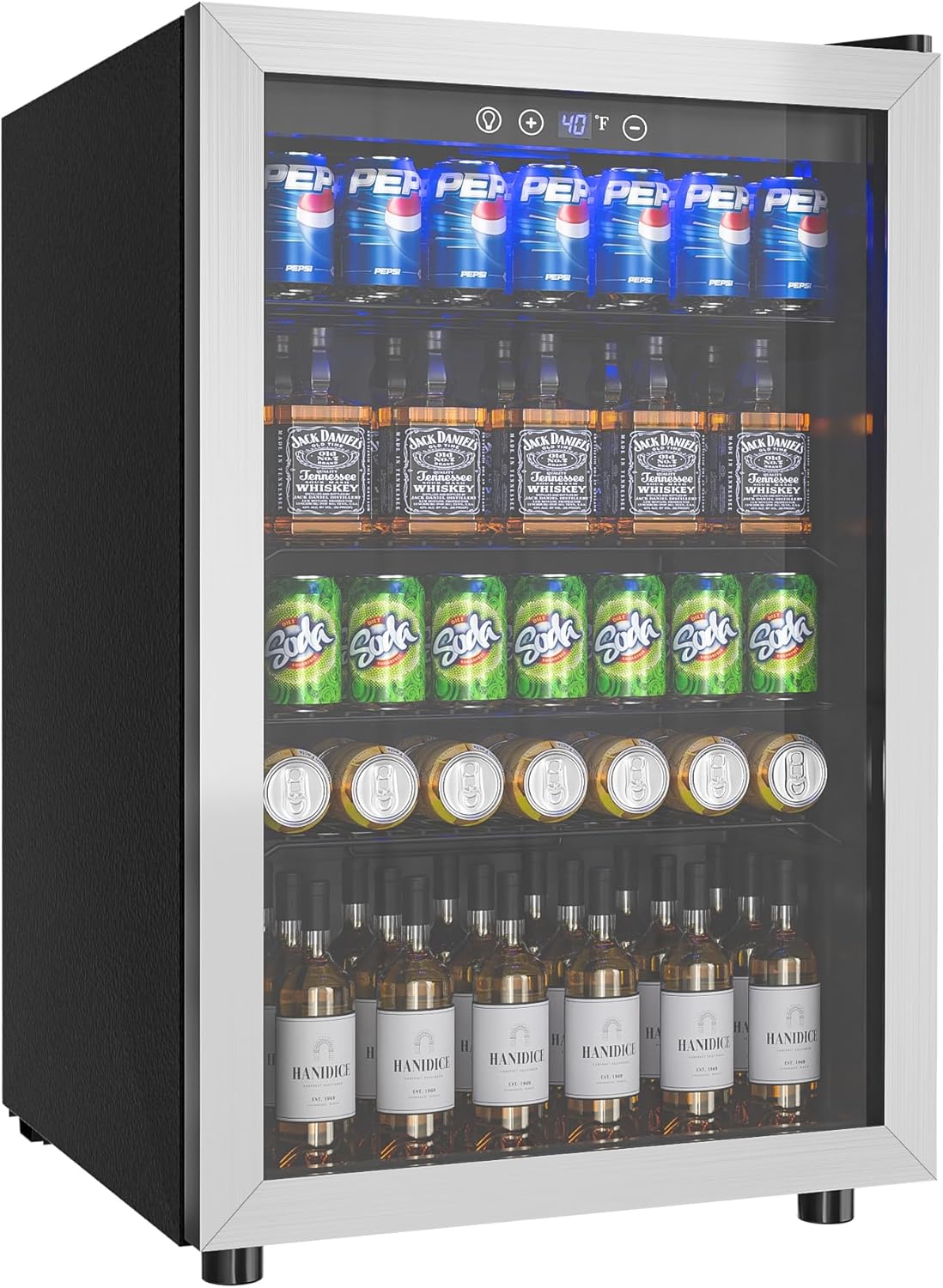 4.5 Cu.ft Beverage Refrigerator Cooler for Home Office Bar