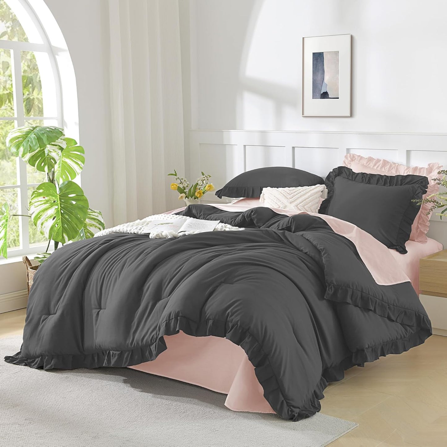 Andency Oversized King Comforter Set for Stylish Bedroom Decor