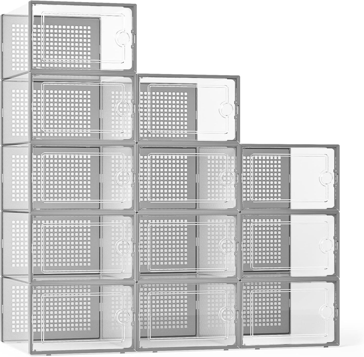 Kuject X-Large Shoe Storage Boxes Organizers for Sneaker Lovers