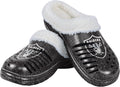 Women's NFL Team Logo Sherpa Lined Glitter Clog Slippers - Cozy Fit