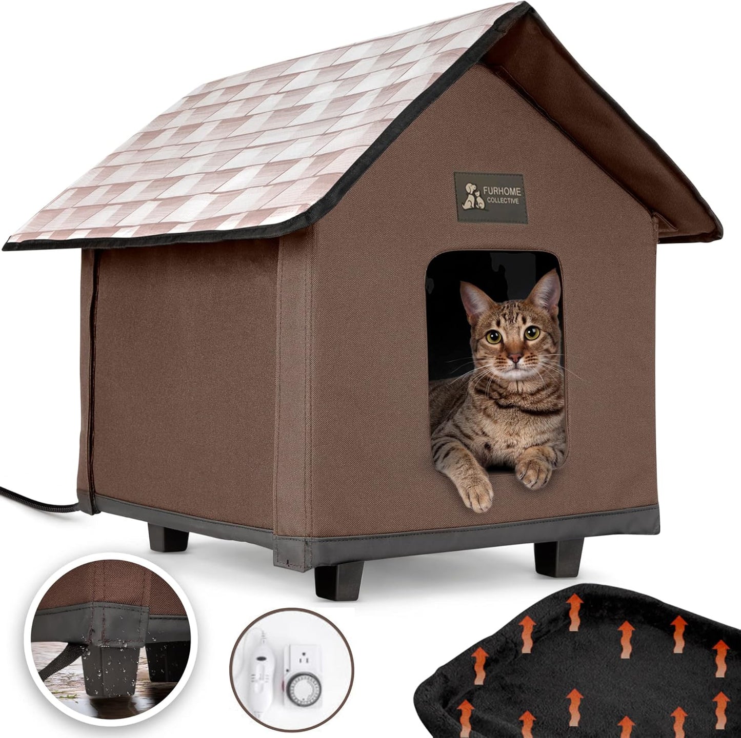 Heated Cat House for Outside - Perfect for Outdoor Cats