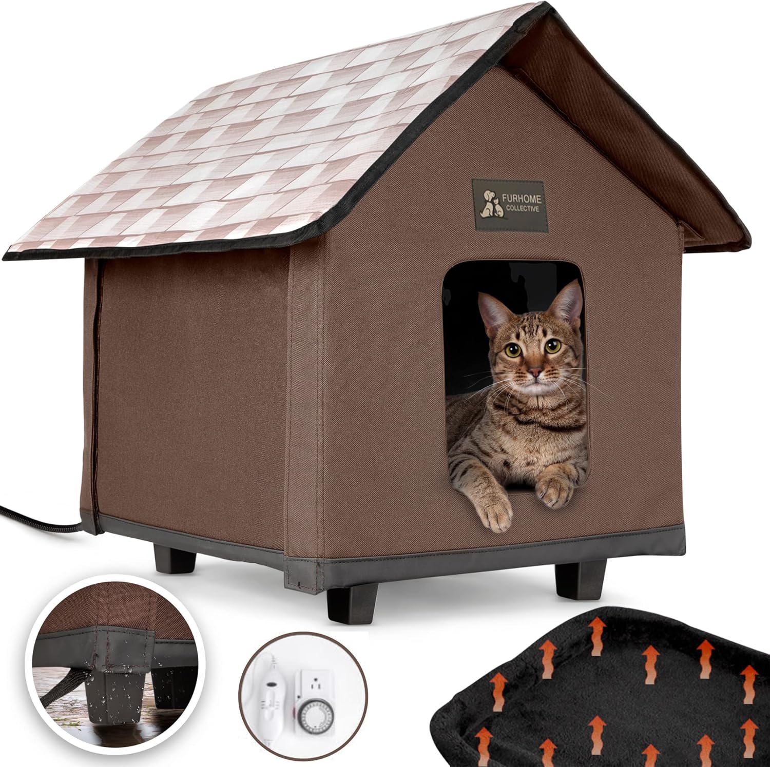 Heated Cat House for Outside - Perfect for Outdoor Cats