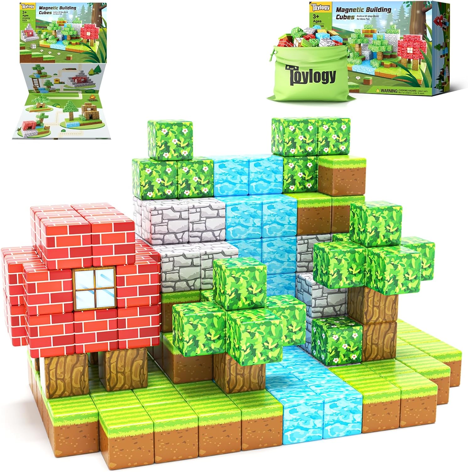 Magnetic Building Blocks: STEM Montessori Toy for Creative Kids