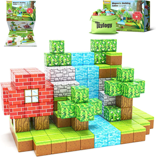 Magnetic Building Blocks: STEM Montessori Toy for Creative Kids