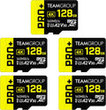 Micro SDXC Card 128GB x5 Pack - Fast 160/110MB/s for Gaming
