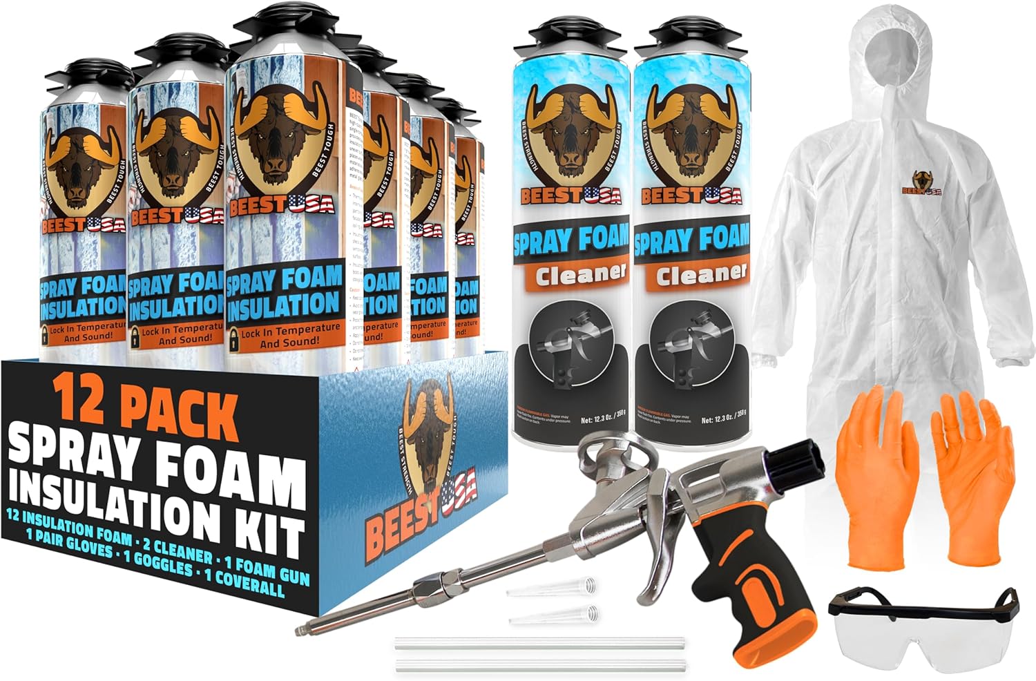 BEEST Closed Cell Spray Foam Insulation Kit for Walls & Attics
