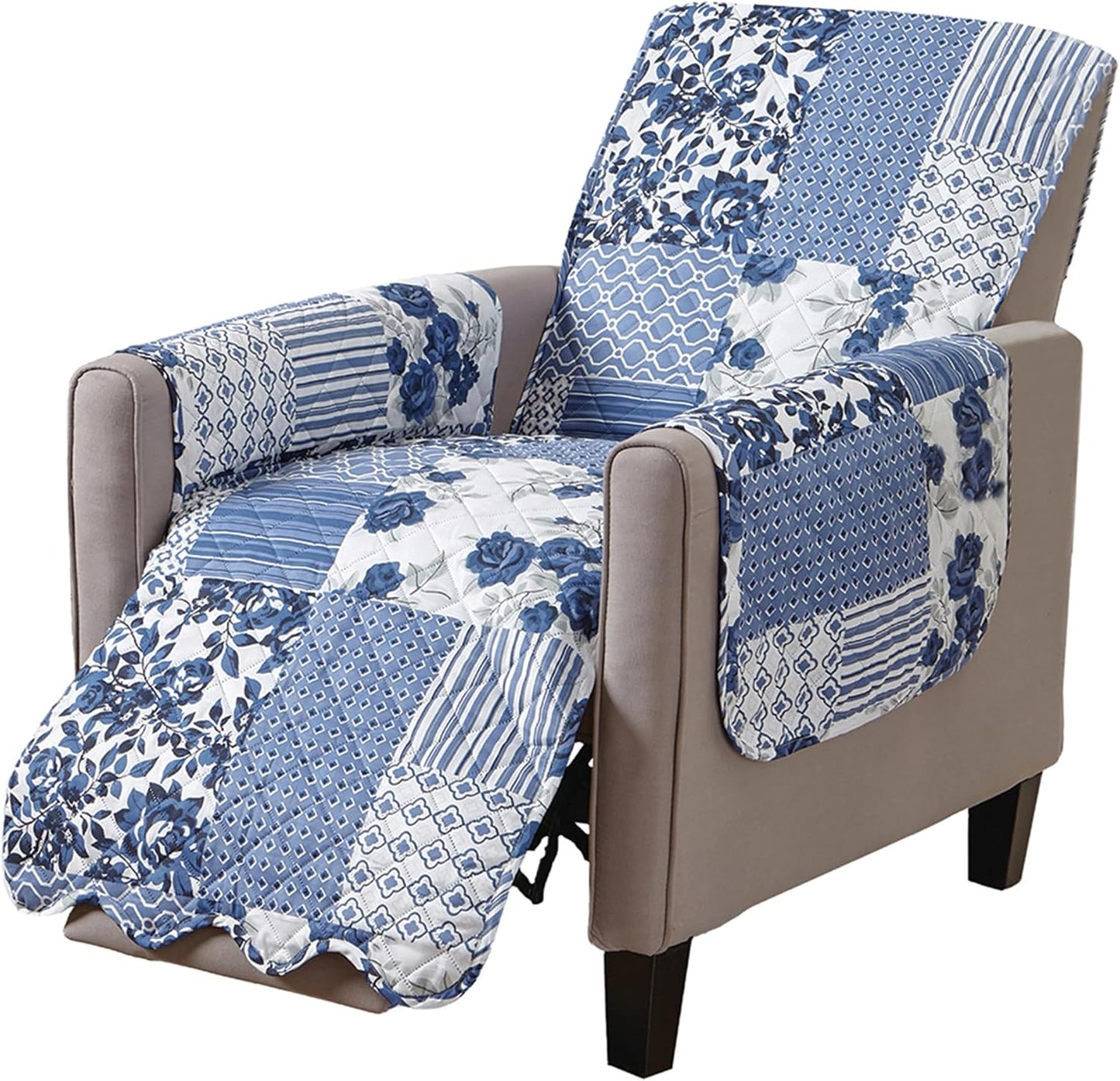 Stain Resistant Navy Recliner Cover - Great Bay Home