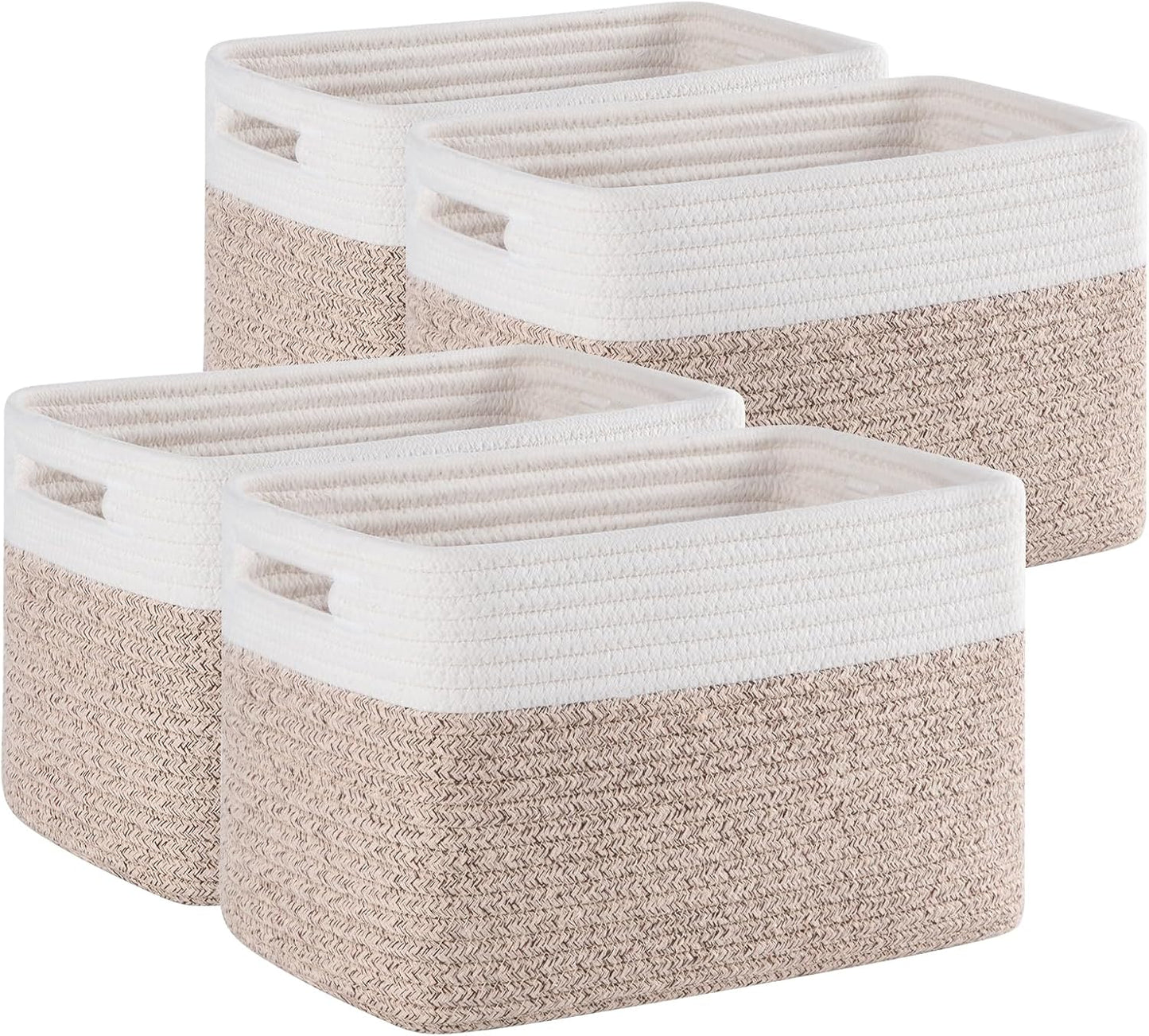 4 Pack Storage Baskets for Organizing Toys, Books, and More