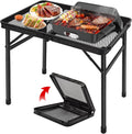Adjustable Camping Grill Table Portable Folding Table - Height