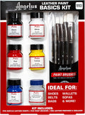 Angelus Leather Paint Basics Kit - Complete 5 Color Starter Set