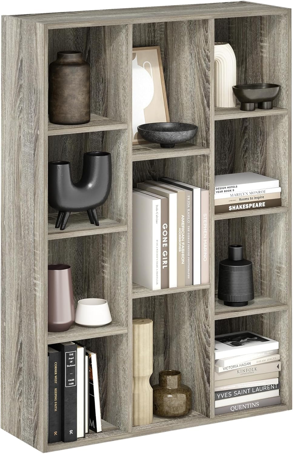 Furinno LUDER 11-Cube Bookshelf for Modern Living Spaces