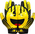 Smiley Youth Football Gloves - Tacky Grip Youth Gloves