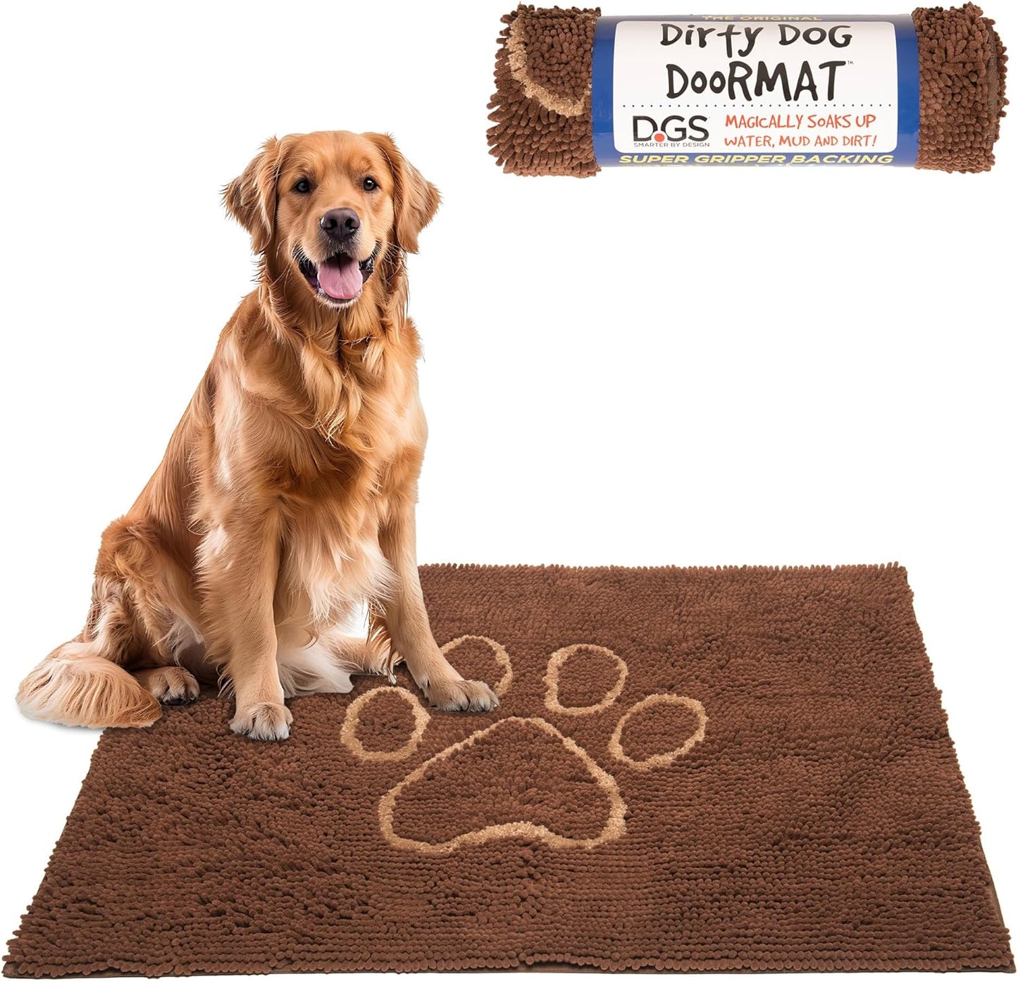 Dog Gone Smart Dirty Dog Doormat - Super Absorbent Rug for Paws