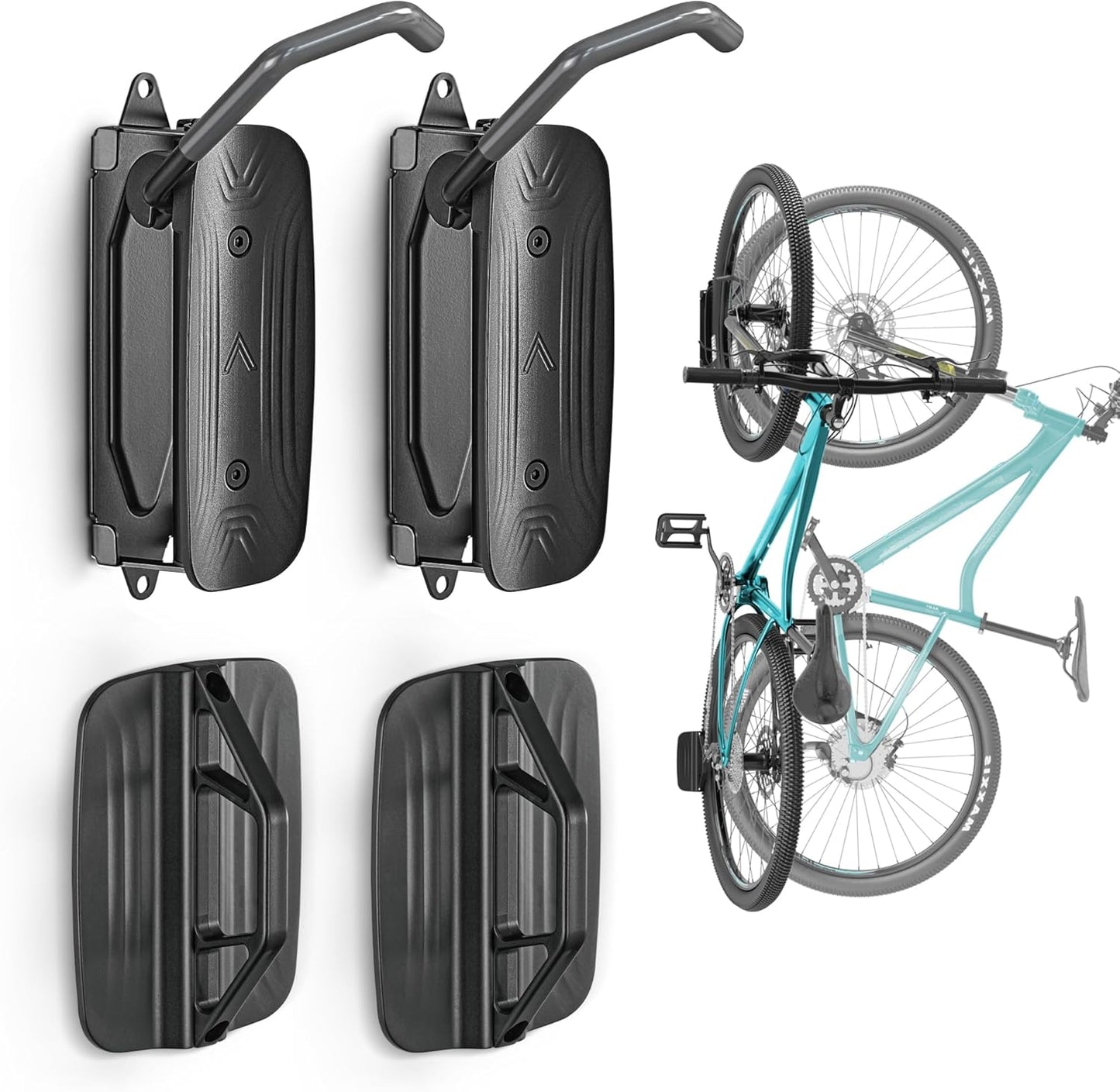 monTEK Swivel Bike Wall Mount for Space-Saving Storage Solution